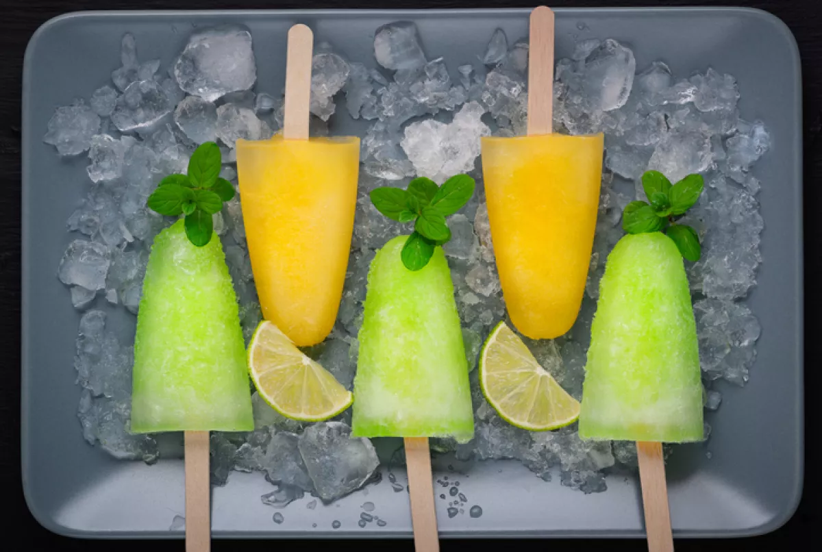 Homemade popsicles 