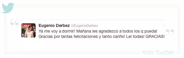 El histrión agradeció a todos sus seguidores por las felicitaciones.