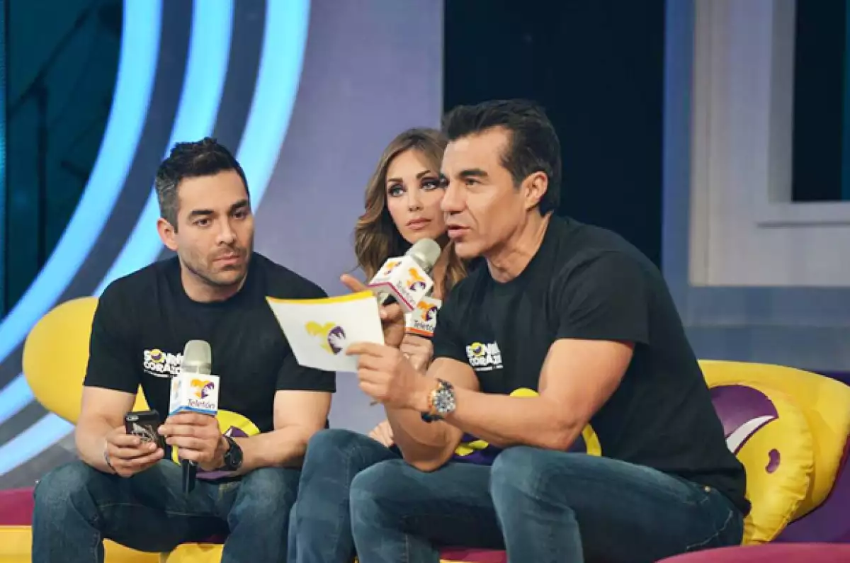 La actriz compartió la conducción con Omar Chaparro y Adrián Uribe.