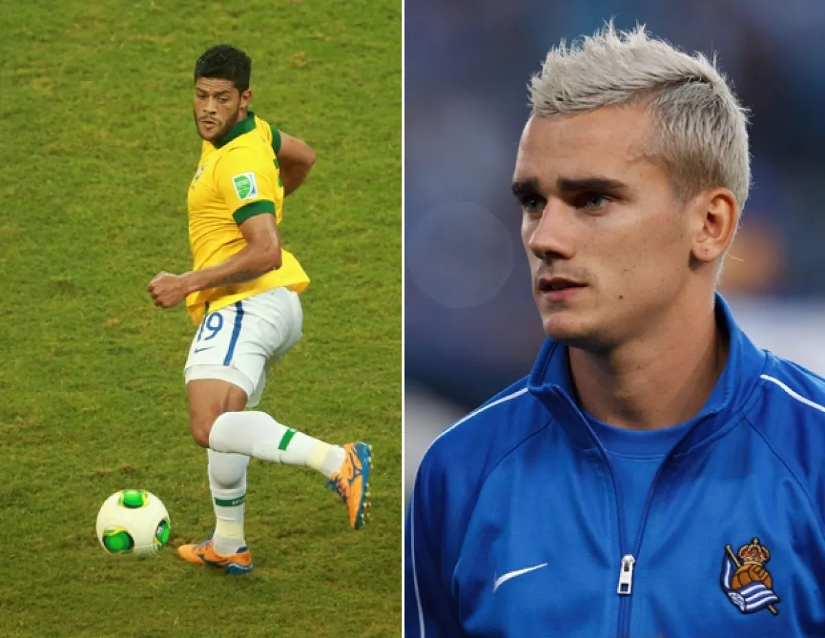 Hulk y Antoine Griezmann, el contraste entre virilidad y ternura en Brasil 2014.