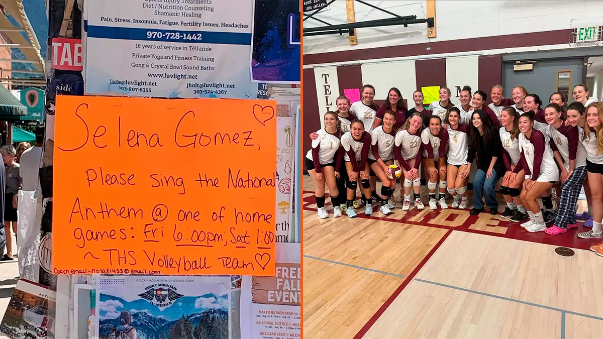 Selena Gomez volleyball