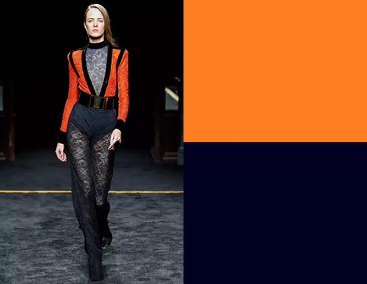 Balmain jugó con colores protagonistas para sus looks de Fall Winter 2015.
