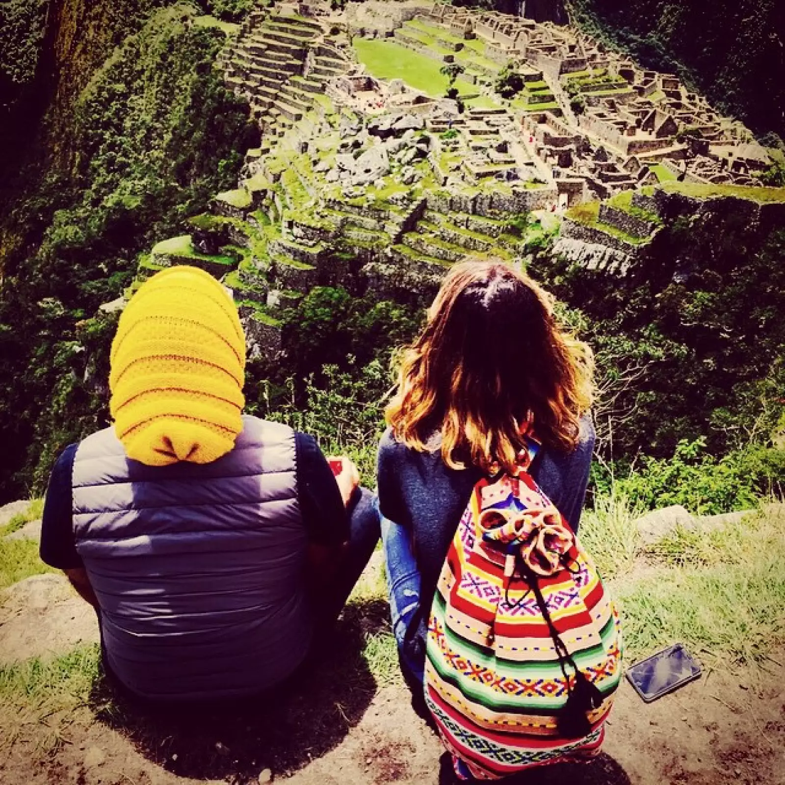 Alex y Karla disfrutan de viajar por el mundo. Aquí en sus vacaciones en Perú.