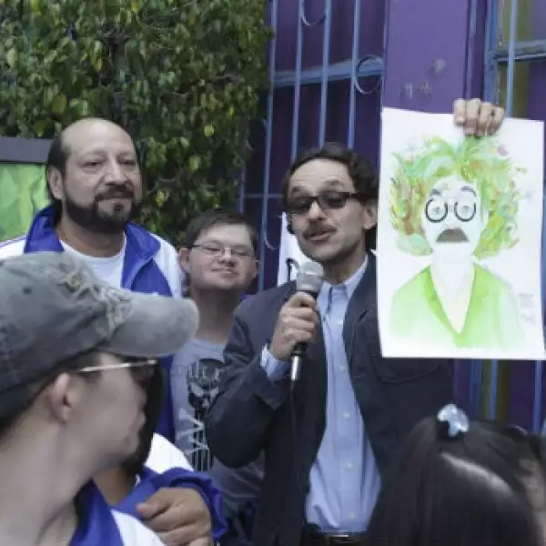 Gabriel Quadri visita la fundación arte down