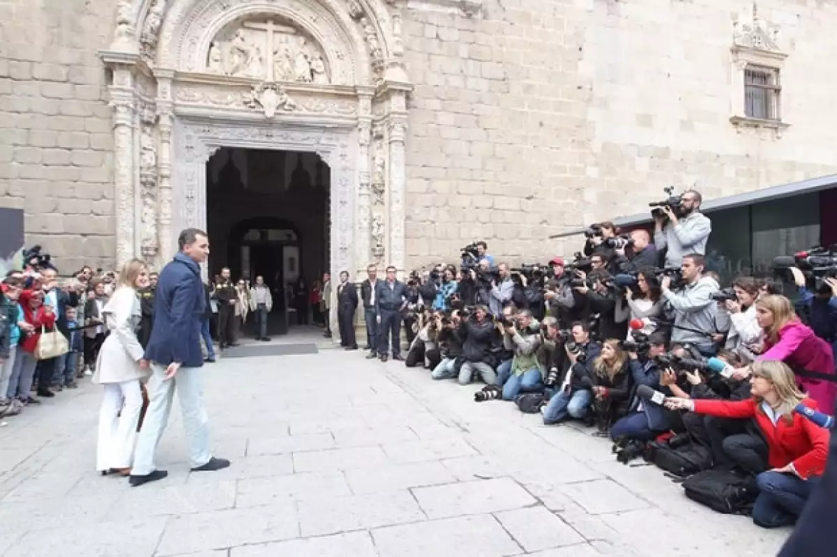 EN este día la pareja viajó a Toleedo para ver la exposición "El Griego de Toledo".