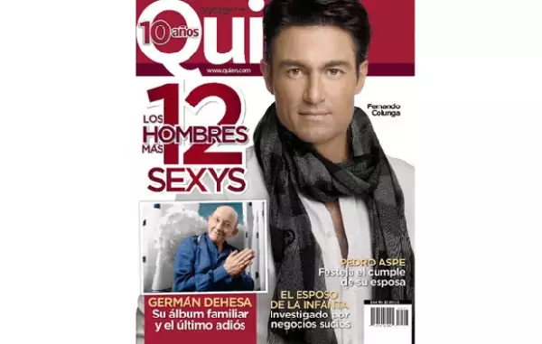 Colunga encabezó la lista de los hombres más sexys de acuerdo a la revista Quién.