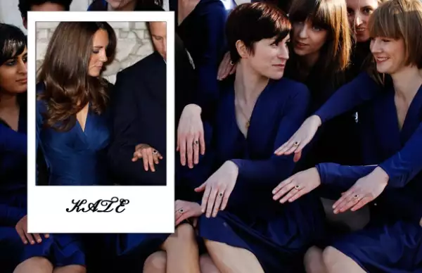 El vestido azul y el anillo de compromiso hiceron que la industria `pirata´ creara rápidamente estos dos accesorios y resultaron ser todo un éxito.