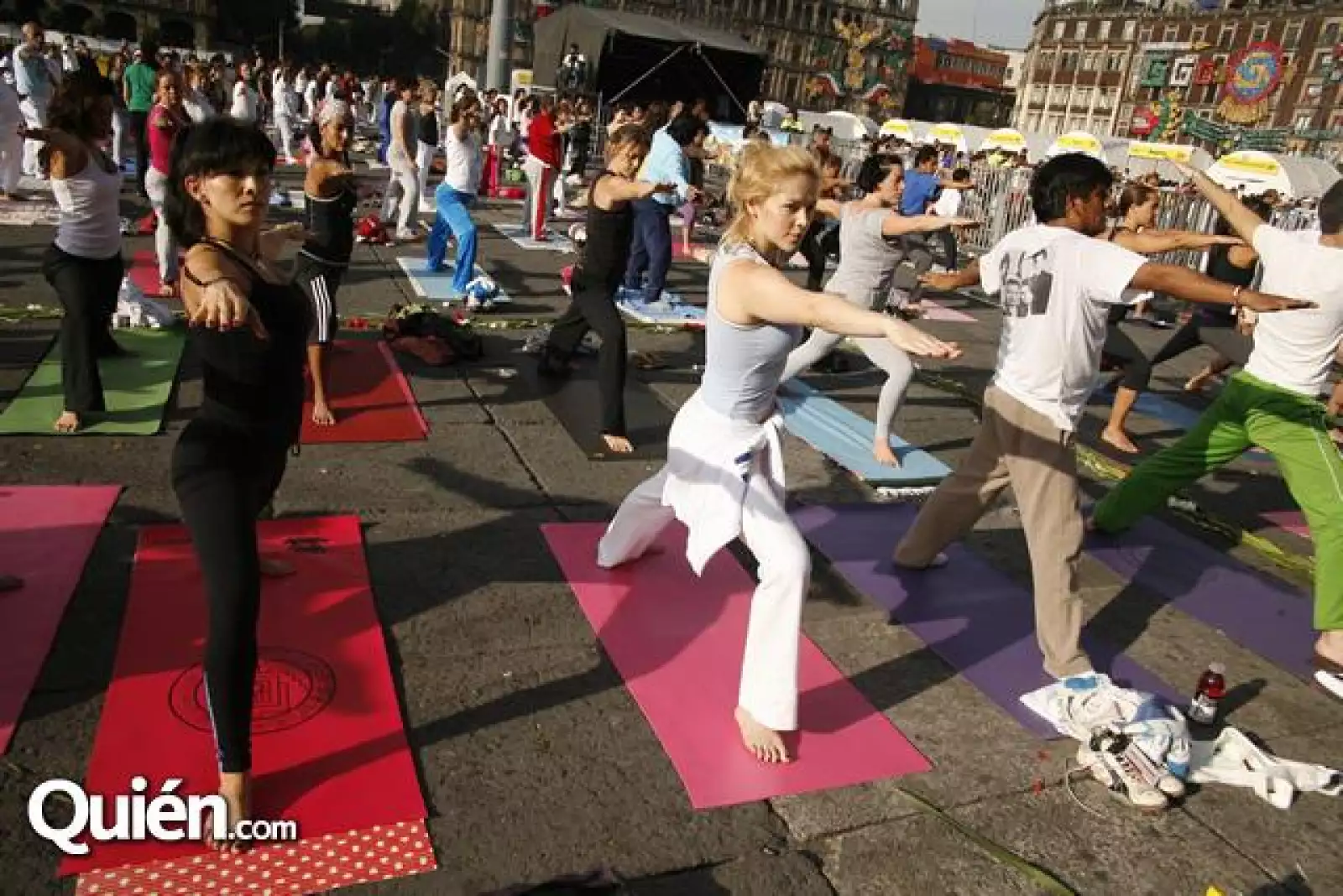 Yoga en el zocalo