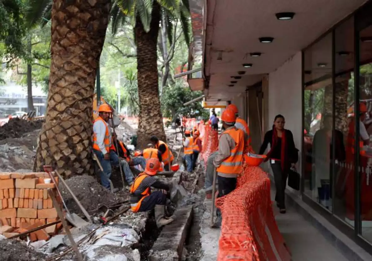 Obras en avenida Masaryk