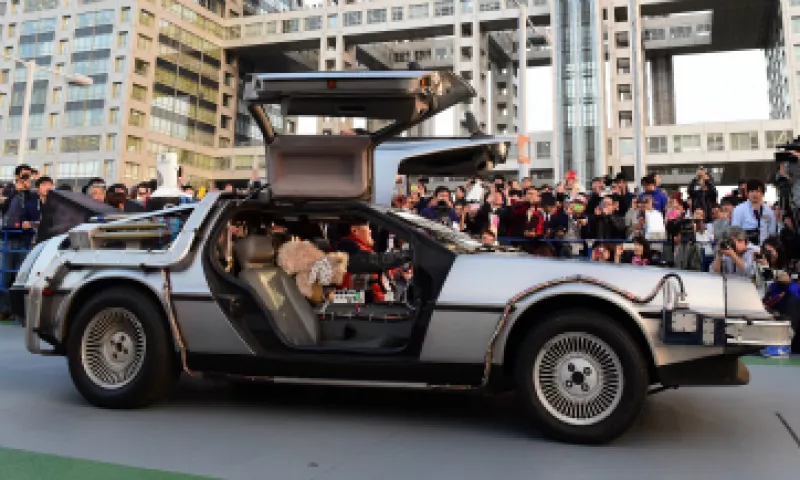 El DeLorean japonés funciona con eergía producida con basura. (Foto: AFP)