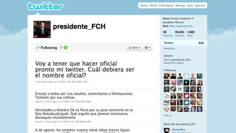 "Voy a tener que hacer oficial pronto mi Twitter. ¿Cuál debiera ser el nombre oficial?", escribió el Presidente de México.