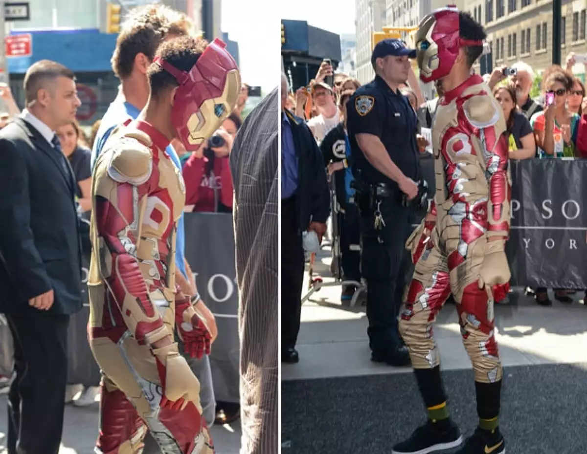 Jaden decidió acudir a una cita con Kylie vestido como Iron Man, ¿qué opinará Robert Downey Jr.?