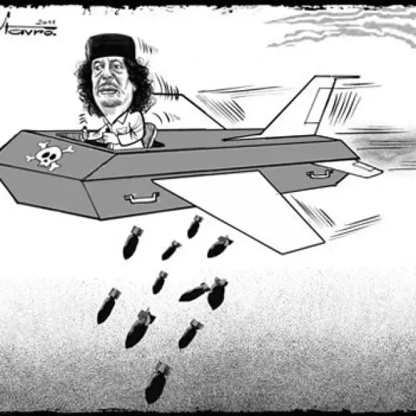 Gadhafi - caricatura - Stavro Jabra