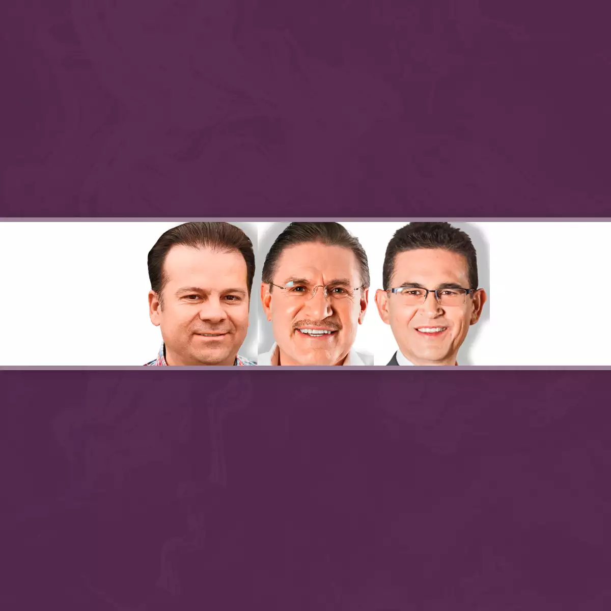 Esteban Villegas, José Rosas Aispuro y Alejandro Campa.