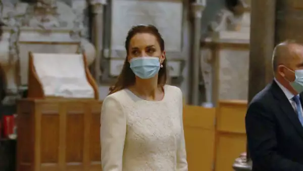 Duke And Duchess Of Cambridge Visit Westminster Abbey Vaccination Centre