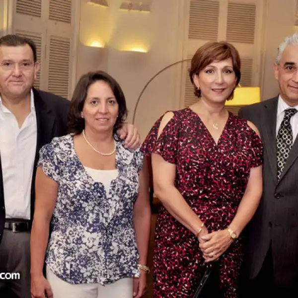 Alejandro Hinojosa, María Elena de Hinojosa, Lucía Garza de Mijares e Ignacio Mijares