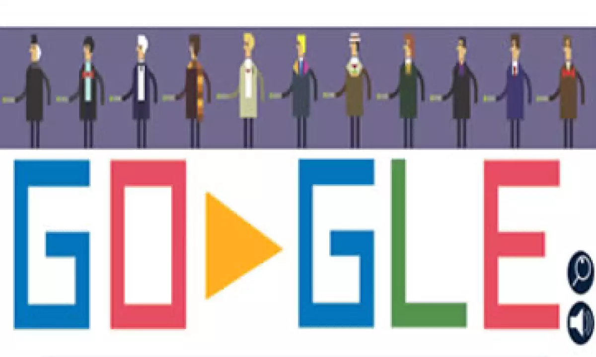 El doodle de este viernes muestra al Doctor Misterio en seis lugares diferentes.   (Foto: tomada de google.com)