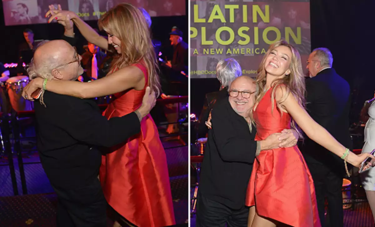 La presentación del documental de Tommy Mottola ha sido el pretexto perfecto para que la guapa mexicana y el actor muestren sus mejores pasos de baile.