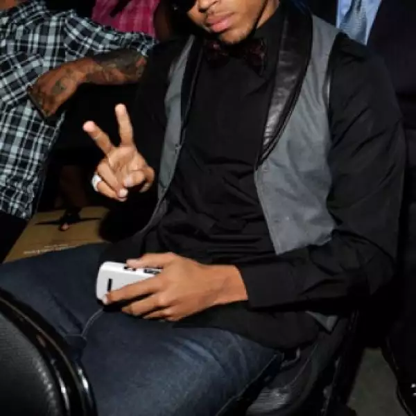 El cantante Chris Brown se encontraba entre el público que asistió al último adiós de Michael Jackson.