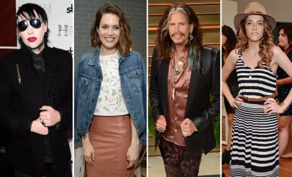 Marilyn Manson, Mandy Moore, Steven Tyler y la hermana de Amber, Whitney Heard figuraron entre los invitados de la noche.
