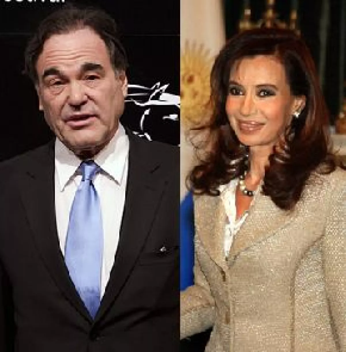 El cineasta se reunió con Cristina Fernández y con su esposo para su documental.