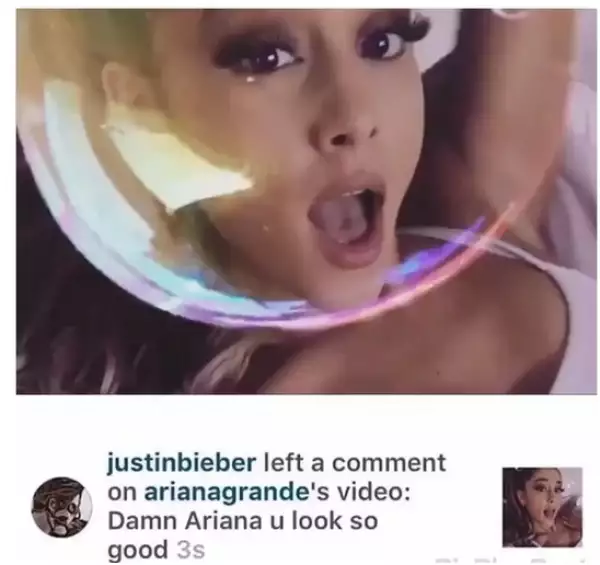 El cantante reconoció la belleza de su amiga.
