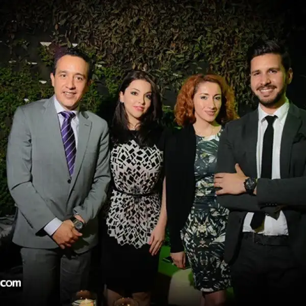 Sergio Niño,Gabriela Piñón,Noemi Cortés y Fabrizio Cantisani