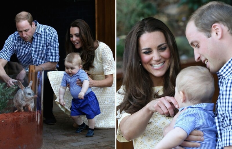 El príncipe George tuvo el privilegio de visitar el zoológico en una visita privada junto a sus orgullosos papás.