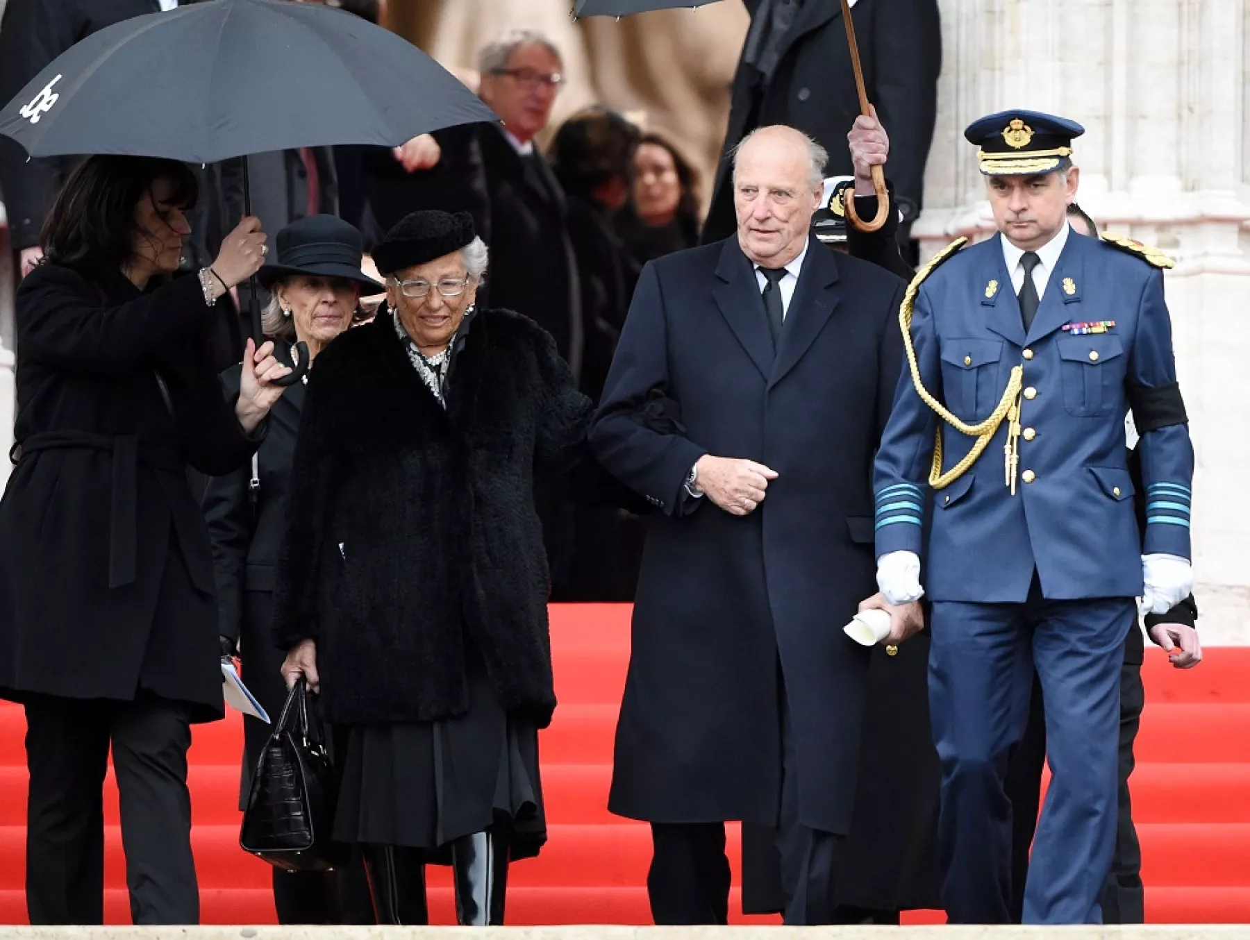 Princesa Astrid y el rey Harald