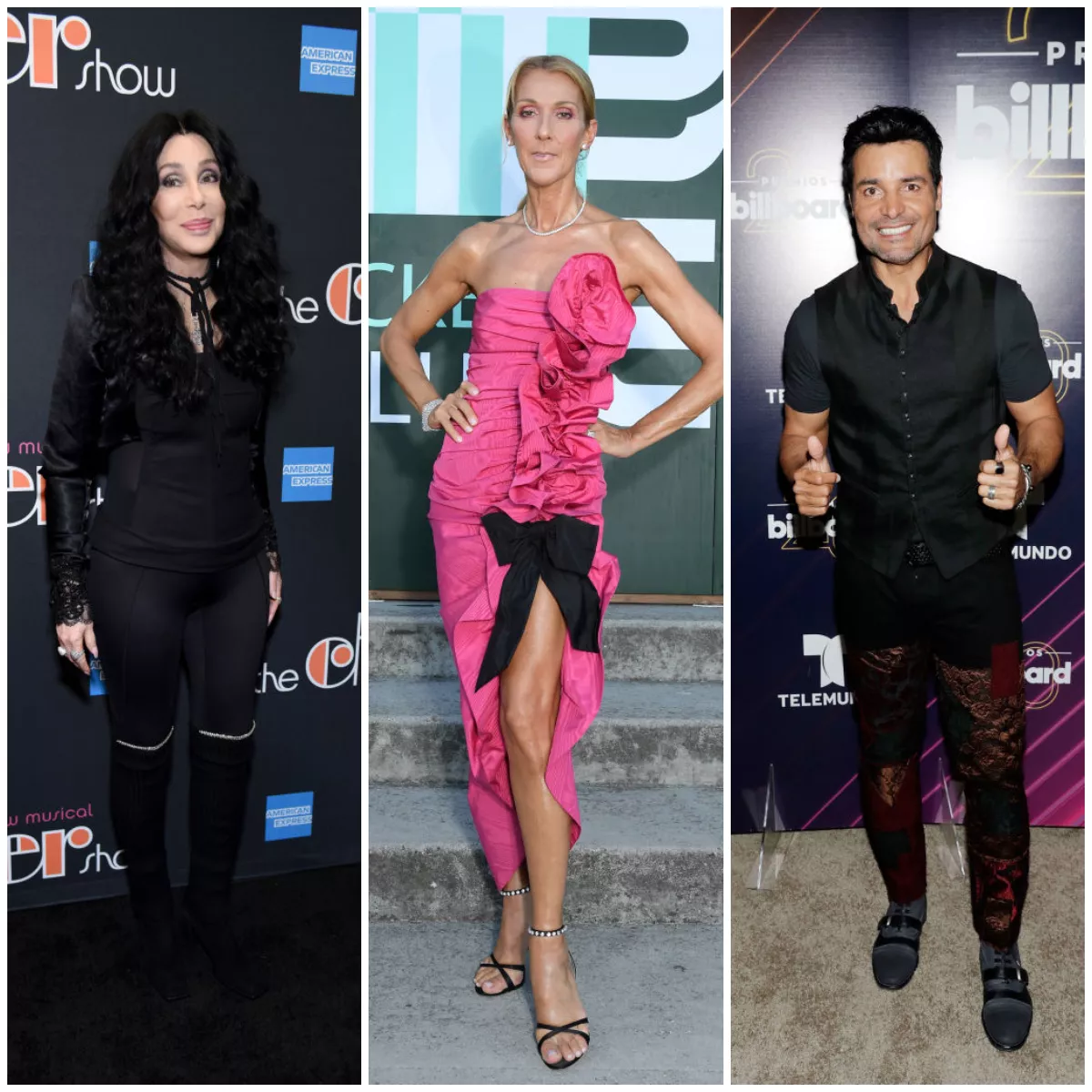 Cher, Celine Dion y Chayanne