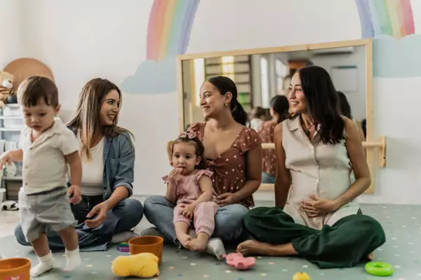 Mothers talking