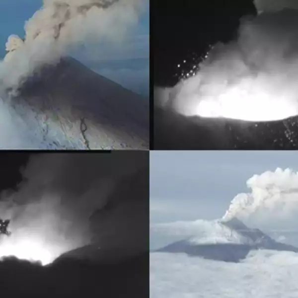 semar, marina, sobrevuelo, volcan