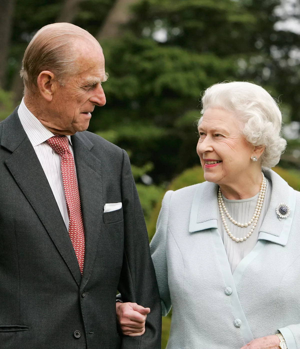 Felipe, duque de Edimburgo, e Isabel II.