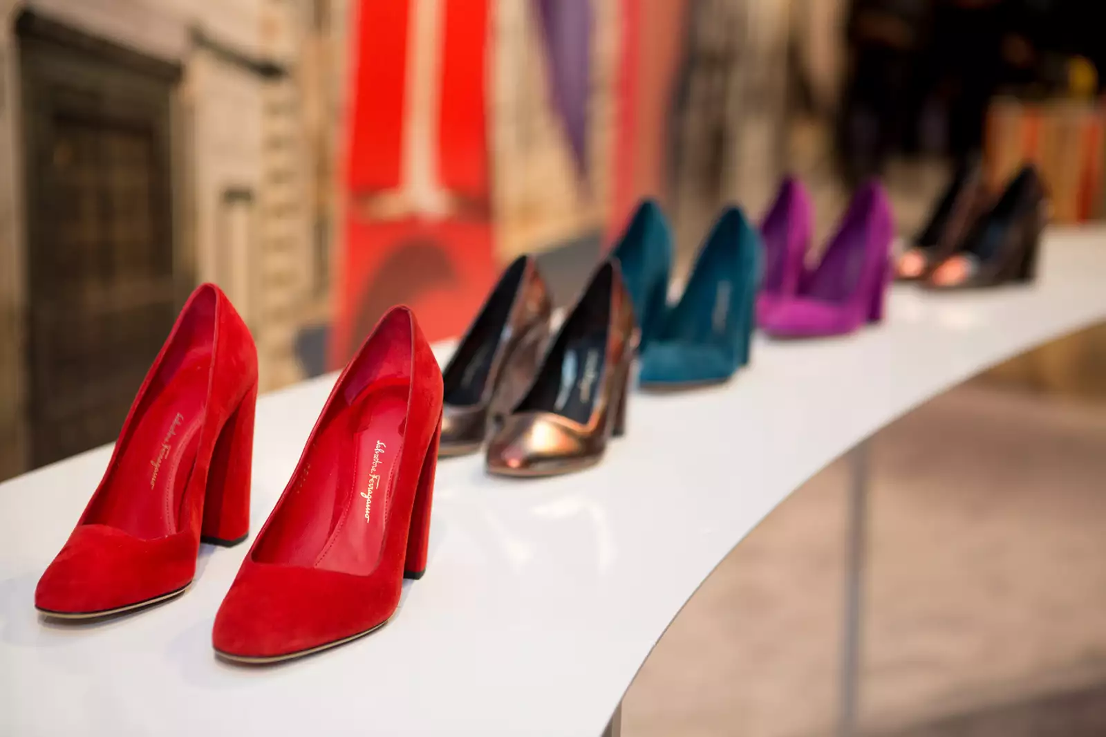 Presentación de la nueva colección de zapatos Ferragamo