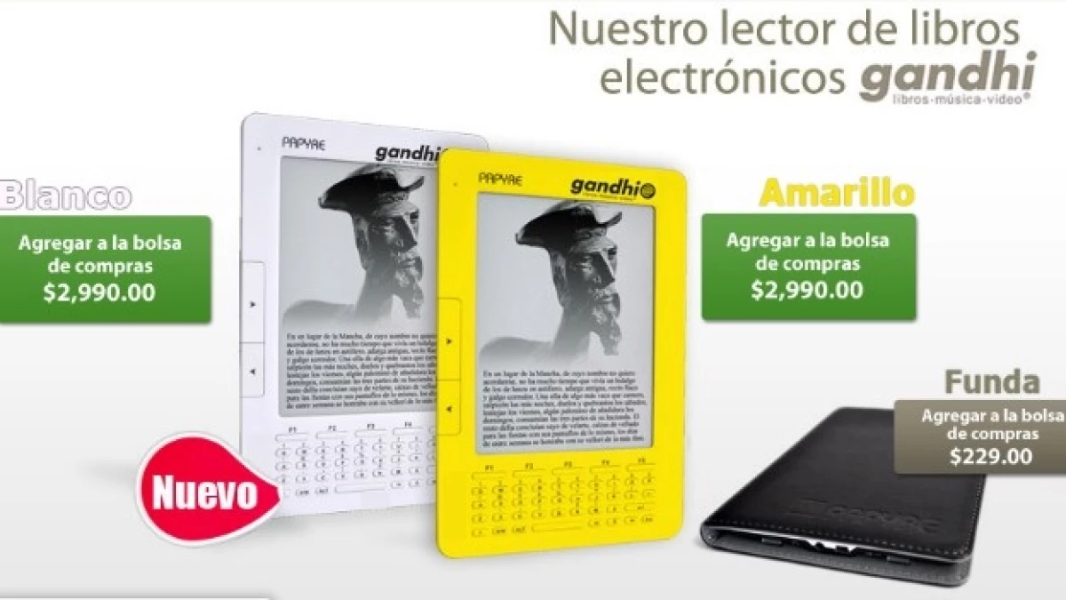 Gandhi lanza su lector electrónico Papyre