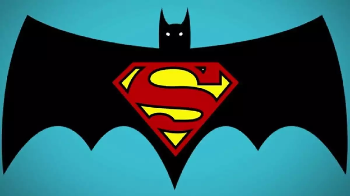 Los logos clásicos de Batman y Superman que fue utilizado por un usuario de Youtube para darle un giro a la película de los superhéroes