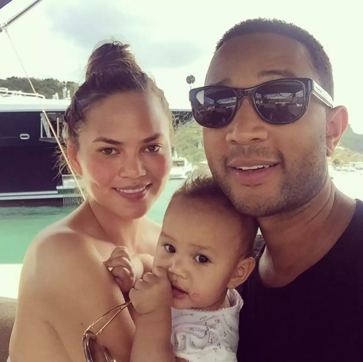 John Legend, Chrissy Teigen, Luna
