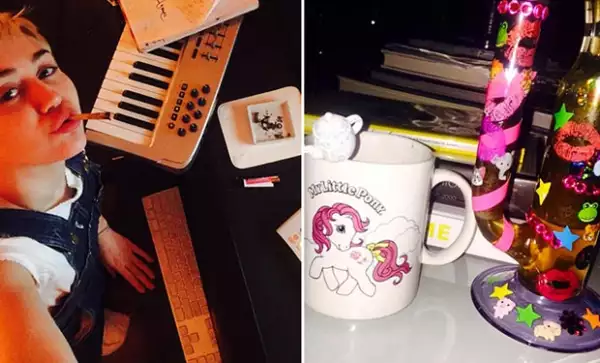 La cantante presumió su recipiente, lo cual al parecer la ayuda a inspirarse