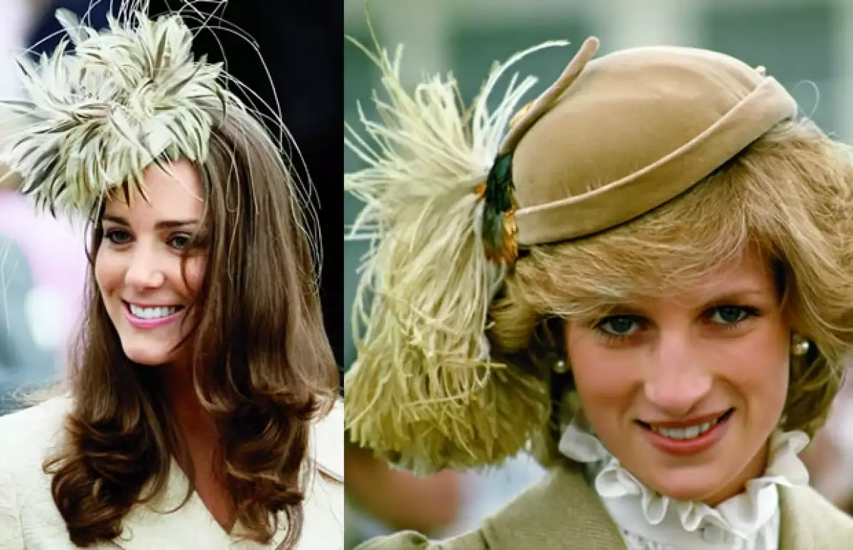 Ala izquierda Kate, a la derecha Diana.