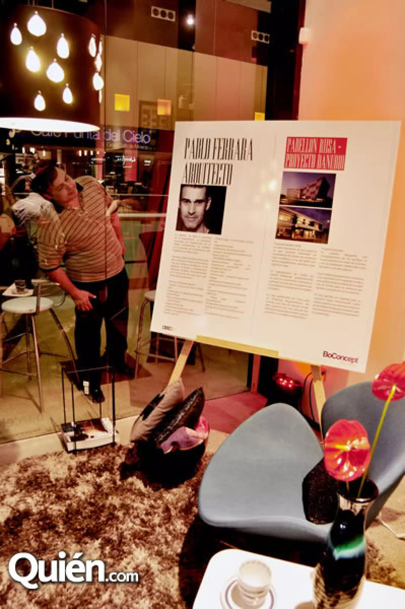 Homenaje al arquitecto Pablo Ferrara en Bo Concept