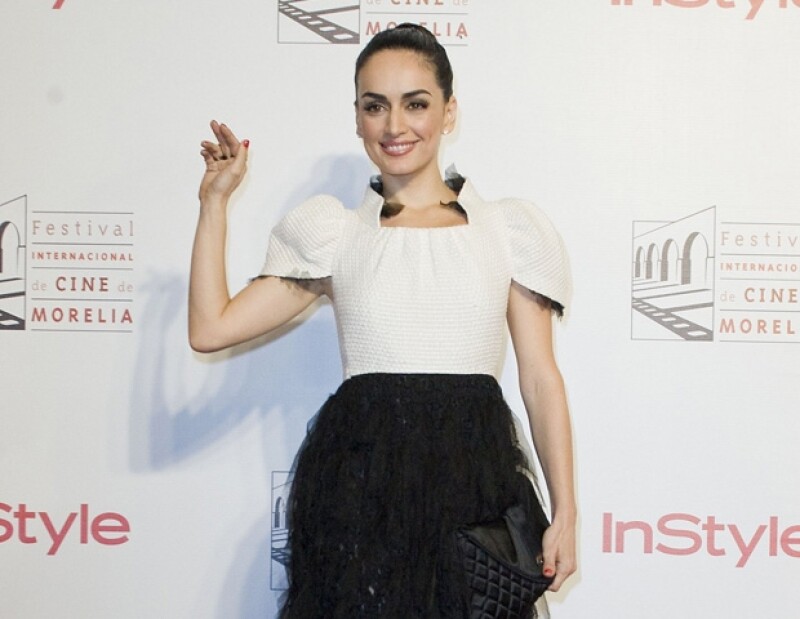 Ana de la Reguera se mostró feliz de estar nuevamente en el Festival de cine de Morelia.