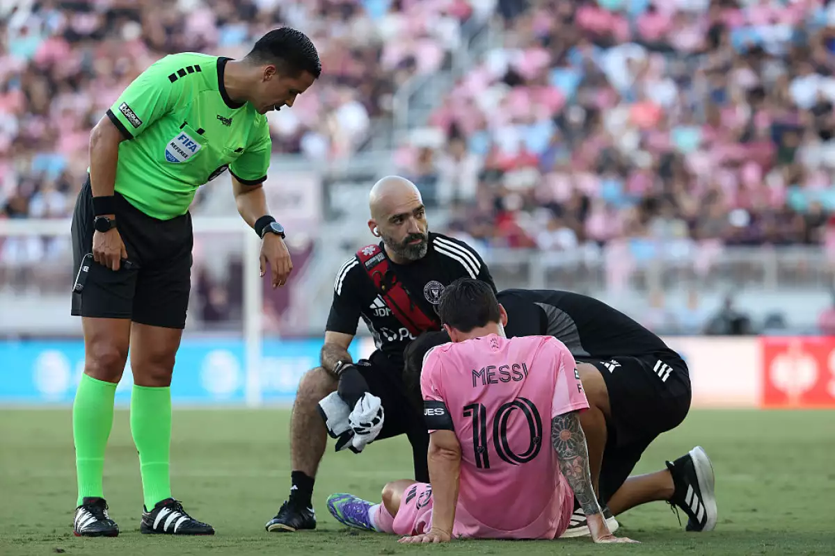 messi baja pumas vs miami leagues cup