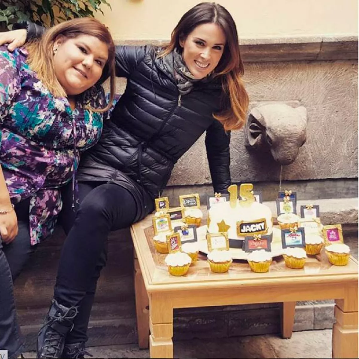 Jacky agradeció las muestras de cariño de su público.