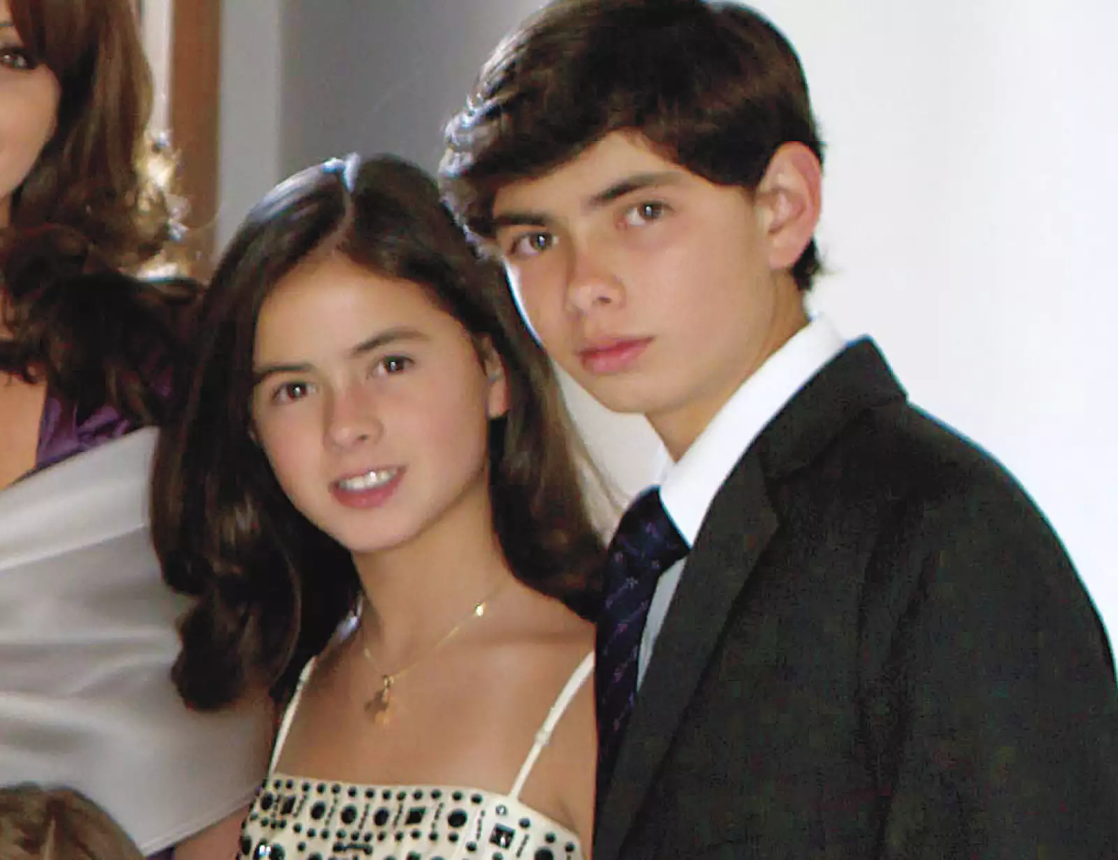 Con su hermano Alejandro.