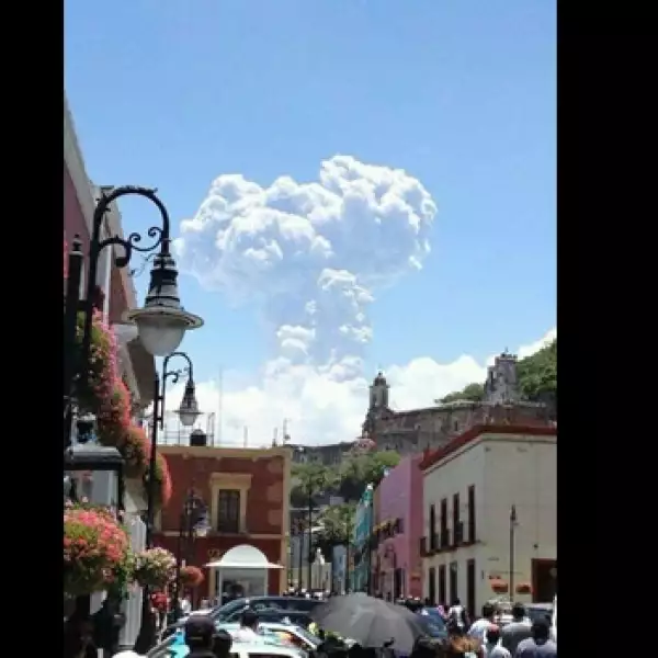 fumarola del popocatepetl