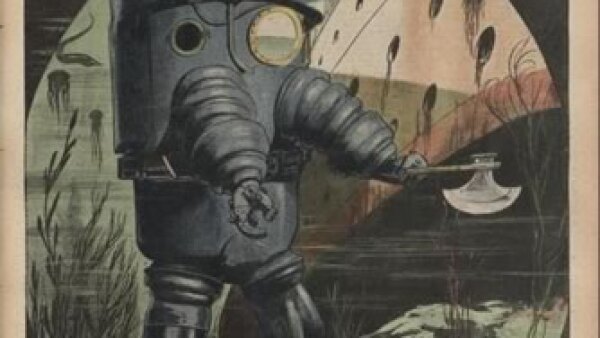 Armaduras con simulaciones rob�ticas. Cr�dito: Archivo de la Bibliot�que Nationale de France