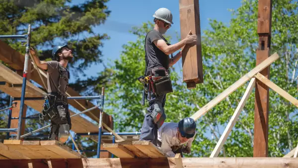 trabajadores de construcción