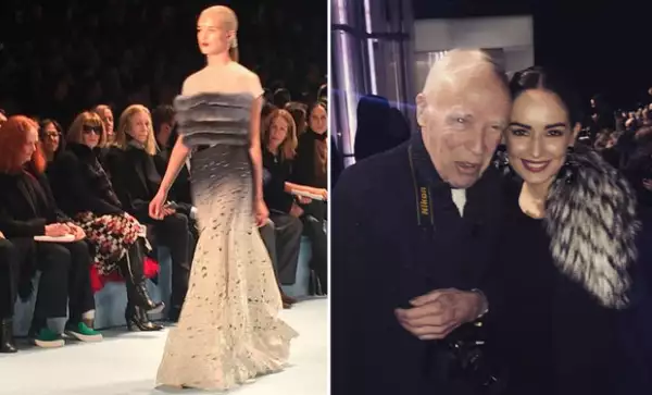Anna Wintour se coló en una de sus fotografías de la pasarela, mientras que más tarde tuvo oportunidad de conocer a uno de los mejores fotógrafos de moda.