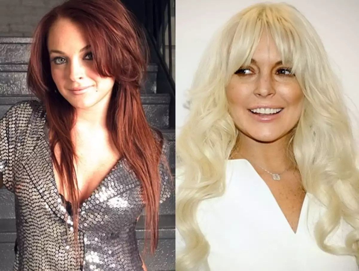 Aquí en 2004 con su color natural. La foto de la derecha fue tomada este 2012.