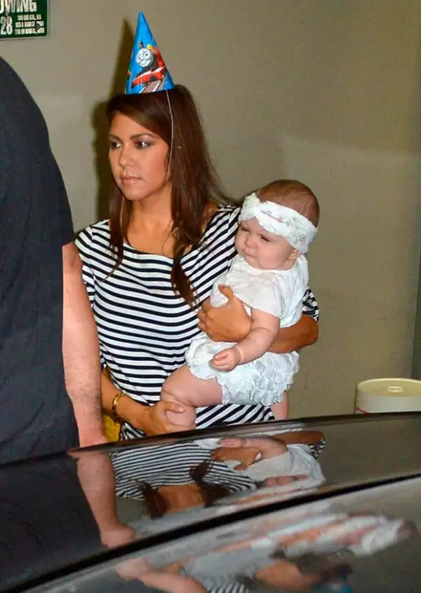 Kourtney celebrando el primer cumple de Penelope.